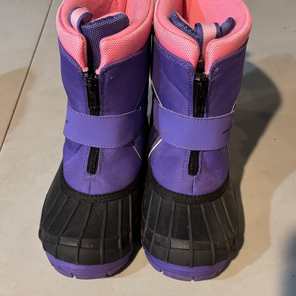 Kids Purple and Pink Winter Boots